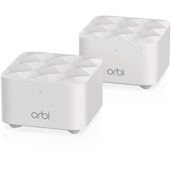 Netgear Orbi Mesh WiFi System (2-pack). Up to 3,000 sq. ft. 1.2Gbps Dual-band WiFi (RBK12)