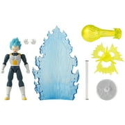 Dragon Stars Series - Dragon Ball Super - Super Saiyan Blue Vegeta, Power Up Pack 6.5 Action Figure Set