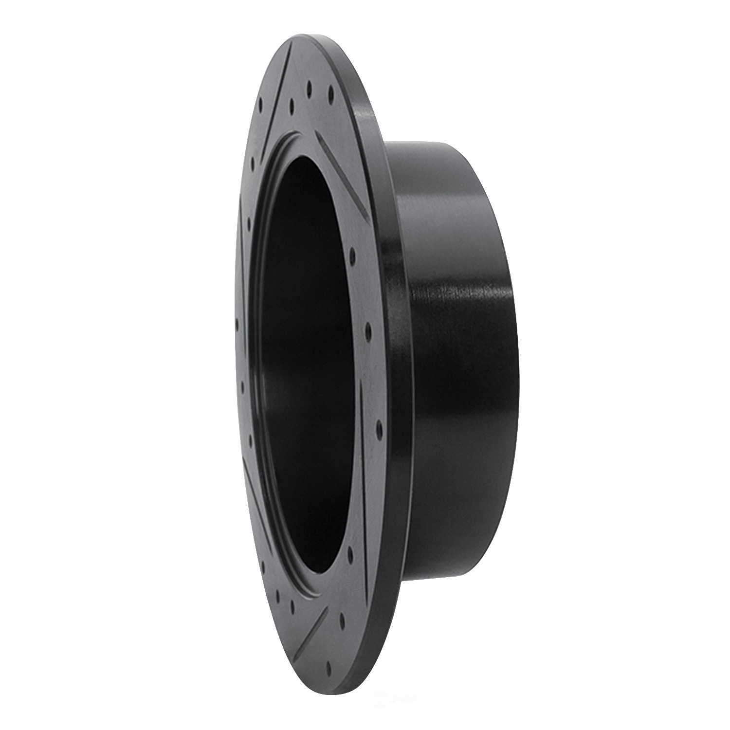 Dynamic Friction Company 633-76086R DFC Brake Rotor - Drilled And Slotted - Black