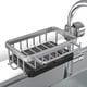 thumbnail image 5 of Soporte de Esponja Sobre el Grifo, Organizador para de Cocina, Estante de Drenaje para Grifo Colgante Desmontable de Aluminio Espacial con Gancho Plateado, 5 of 5