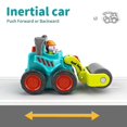 thumbnail image 3 of Mini juego de vehículos de construcción para niños pequeños: camión volquete, excavadora, topadora, mezcladora de cemento, 3 of 5