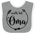 thumbnail image 3 of Inktastic World's Best Oma Girls Baby Bib, 3 of 4