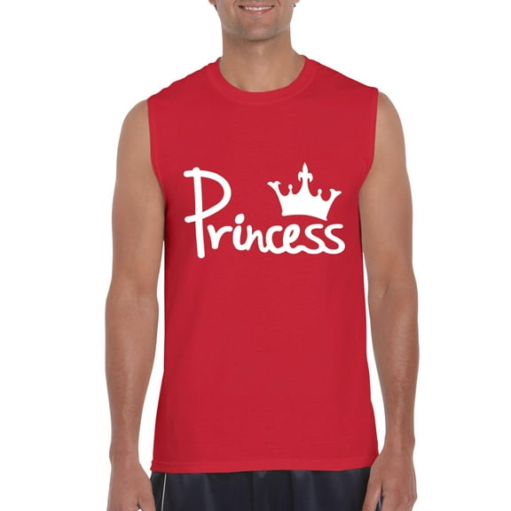 Artix - Men's Graphic T-Shirt Sleeveless, up to Men Size 3XL - Princess Crown
