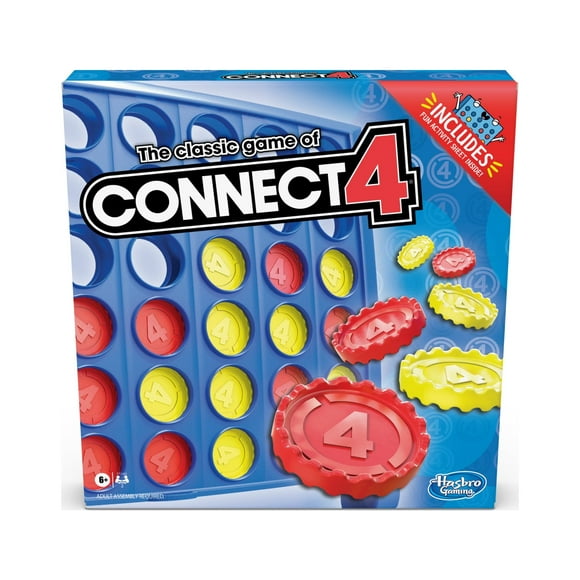 The Classic Game Of Connect 4 Board Game for Kids and Family Ages 6 and Up, 2 Players