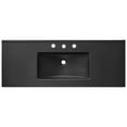 thumbnail image 2 of Single Vanity Sink, Black, Ceramic, Hotel Bedroom Bathroom, Modern Contemporary HB33615, 2 of 5