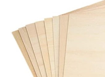 KEILEOHO 10 Pack Balsa Wood Sheets 12 x 12 x 1/8 Inch Large Thin Wood Boards for Crafts Moisture Resistance Anti-Deformation Easy Cutting Painting Unfinished Natural Basswood Board for DIY Models 