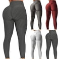 thumbnail image 5 of YUNAFFT Yoga Pants for Women Clearance Plus Size Women Scrunch Butt Lifting Workout Leggings Textured High Waist Cellulite Compression Yoga Pants Tights, 5 of 6