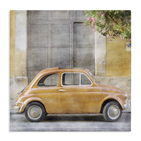 Stupell Industries Traditional Yellow Buggy Car Canvas Art, 24 x 24, by LSR Design Studio