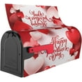 thumbnail image 4 of Romantic Valentines Day Mailbox Cover Mailbox Wraps, Waterproof Mailbox Covers Magnetic Post Box Cover Large Size 25.5"(L) x 21"(W) Garden Yard Outside Farmhouse Home Decor, 4 of 7