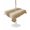 Khaki, Brown, Beige, variant on Outdoor Tablecloth with Umbrella Hole for Patio/Picnic/Party/Camping, Brown Ombre Waterproof Table Cloth Rectangle Table Cover Washable, Modern Gradient Abstract Aesthetics Art (60"x 102")
