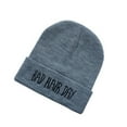 thumbnail image 2 of English Letters Men Women Warm knitting cap for Knitting Wool Hip Hop Cap Autumn Winter Hat, 2 of 9