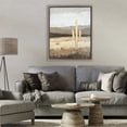 thumbnail image 2 of Stupell Industries Neutral Western Scene with Cactus Brown Framed Floater Canvas Wall Art, design by Franklyn Gregory, 2 of 9