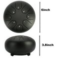 thumbnail image 4 of Flmtop 8 Notes 6 Inches Tongue Tank Panda Drum Steel Percussion with Bag and Mallets for Adult Kids Beginner Pros, 4 of 7