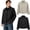 Black, variant on Collared Trucker Jacket for Men Snap-Front Utility Casual Outerwear with Chest Patch Pockets Black M