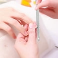 thumbnail image 3 of Stainless Steel Double Sided Nail File, Metal File Buffer for Fingernails Toenails, Manicure Files, Fine Grit, Round Tips, Durable, Portable for Travel, Suitable for Men and Women, 3 of 6