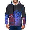 thumbnail image 3 of Sigee inside out 2 (40) for Men's Zip-Up Hoodie Moisture Wicking and Breathable, Full Zip Hooded Sweatshirt,3X-Large, 3 of 8