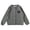 Grey, variant on Boys Cardigan Sweater Cotton O-Neck with Buttons Cartoon Heart Glasses Embroidery Solid Fit Cardigan Open Front