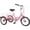 Pink-16", variant on MOONCOOL 16 inch Kids Tricycle, Single-Speed Three Wheeled Bike for 3'9" to 4'9" 3-13 Year Old Boys & Girls, Children Stable Trike with Large Rear Basket