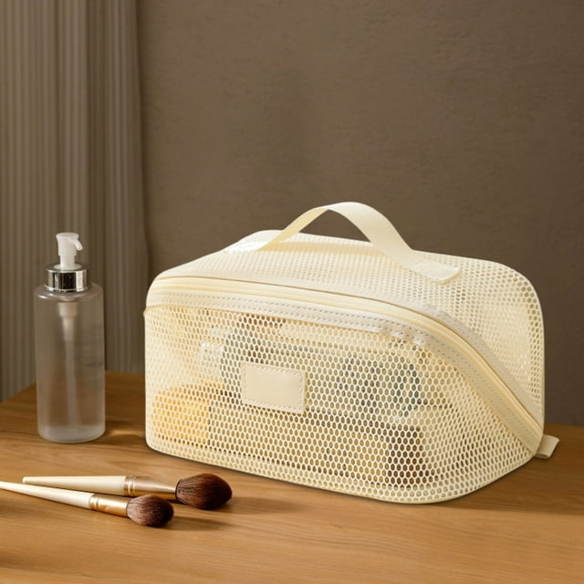 Cosmetic Bag Portable Mesh Travel Wash Bag Transparent Storage Bag Small Bag Cosmetic Brush Bag Storage Bag Pool Organizer