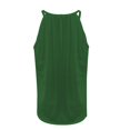 thumbnail image 3 of Playeras,Blusas y Tops,Ropa para Mujer Gráfico camisetas sin mangas para las mujeres Top de camiseta sin mangas plisada de encaje casual para mujer (Green, XL), 3 of 5