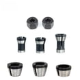 thumbnail image 2 of 8-Piece Trimmer Collet Adapter Set: Carbon Steel Conversion Sleeves for 6mm, 1/4", 8mm Router Bits – Versatile, Durable, and Easy to Install for Multiple Trimmer Models, Ensuring Precision Crafting, 2 of 6