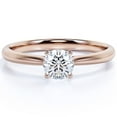 thumbnail image 1 of JeenMata Anillo de Compromiso Gran de Talla Redonda de 2 Quilates en Oro Rosa de 18 K sobre Plata, 1 of 5