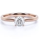 thumbnail image 1 of JeenMata Hermoso Anillo de Compromiso de Corte Redondo de 1,75 Quilates en Oro Rosa de 18 K sobre Plata, 1 of 5