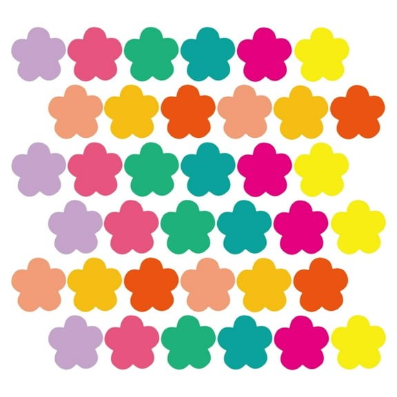 Supvox 108-Piece Assorted Color Construction Paper Shapes for Bulletin Boards, Spring Classroom Decorations and Craft Supplies