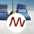 thumbnail image 6 of Towel Bands Beach Towel Holder with Adjustable Buckle 3.8cm Wide Clamp Elastic Chair Clips Nylon Towel Straps for Ship Travel Beach Parties red, 6 of 8