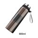 thumbnail image 4 of Wosthever Taza de gran capacidad, botella de agua aislada, soportes térmicos a prueba de fugas para negocios, termo de viaje para oficina, Teteras Marrón oscuro/800ml, 4 of 6
