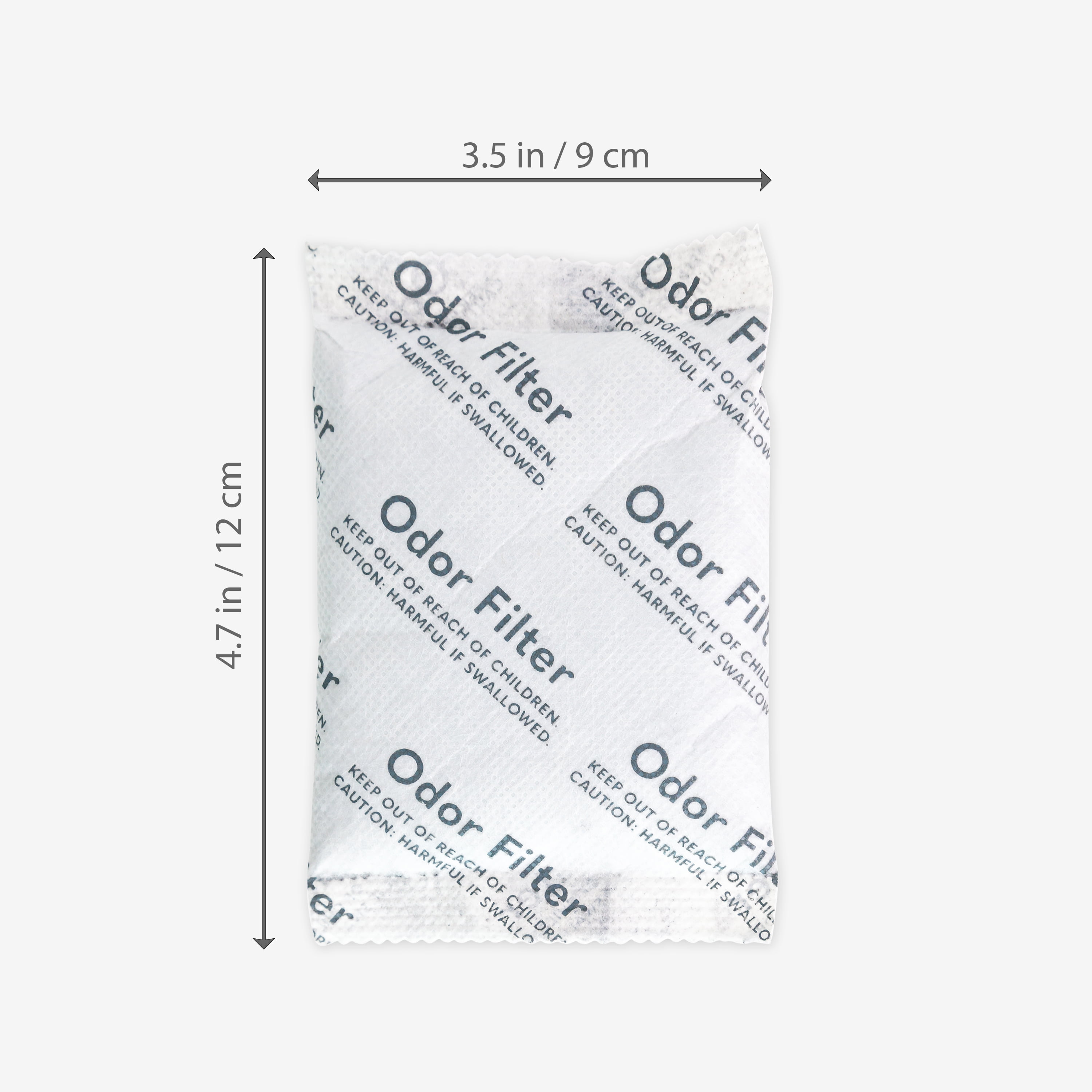 Qualiazero Activated Carbon Odor Filters for Trash Can, Pack of 6