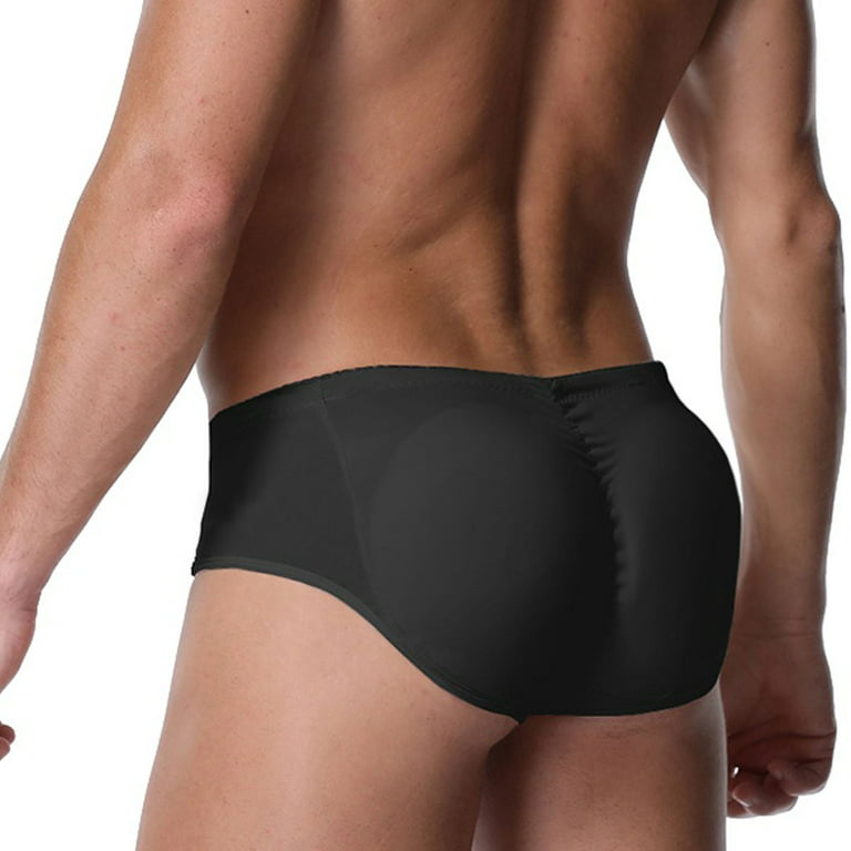 Mens Sexy Padded Enhancing Underwear Shapewear Butt Lifter Brief S