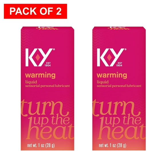 K-Y Lubrifiant Personnel Liquide Chauffant, 28g (1 oz.) (Lot de 2)