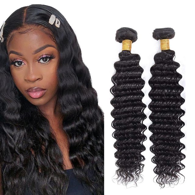 Hair Bundles HertFeu Deep Wave 10A para cabello virgen brasileño