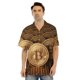 thumbnail image 3 of Camisa hawaiana de gran tamaño con solapa y estampado 3D de Bitcoin para hombre y mujer, camisas cortas de playa para hombre y mujer, 3 of 5