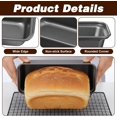 thumbnail image 3 of 12 Pcs Mini Loaf Pan for Baking Bread, Nonstick Carbon Steel Small Banana Bread Tins 6 x 3.3 x 2 Inches Rectangular Tiny Meatloaf Pan for Home Homemade Oven Baking cake, 3 of 4