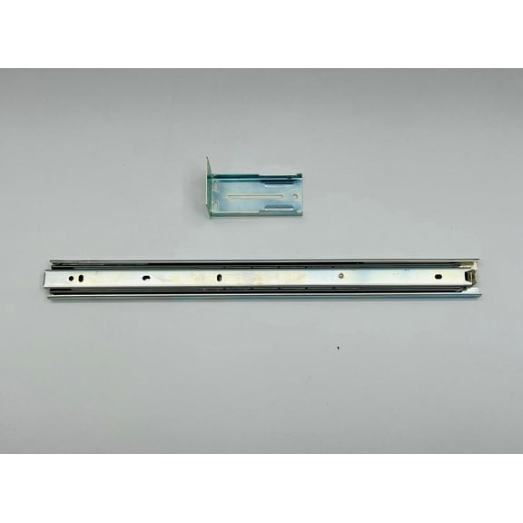 Center Drawer Mount Slide Zinc 20” for Kitchens, Bathrooms