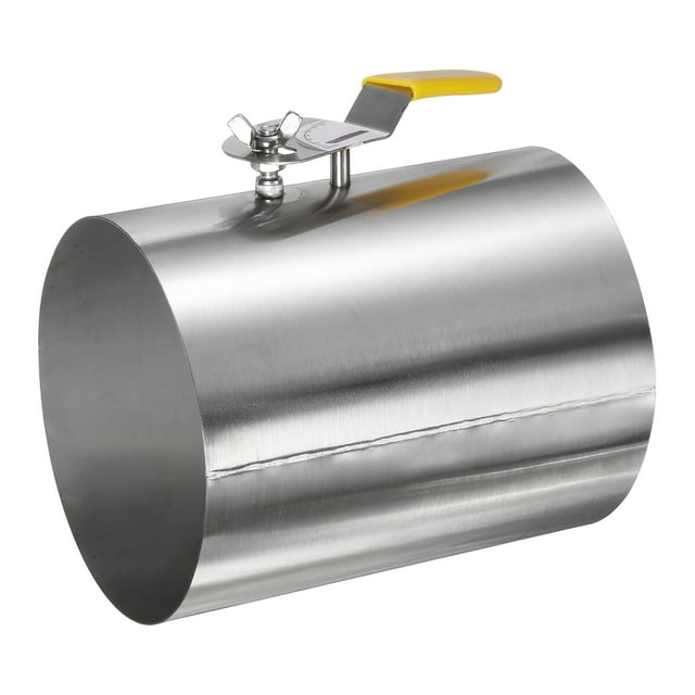 6 Inch Duct Backdraft Damper, Manual Adjustment Airflow Volume Damper for Vents Fans Extractors Range Hoods Heating Systems