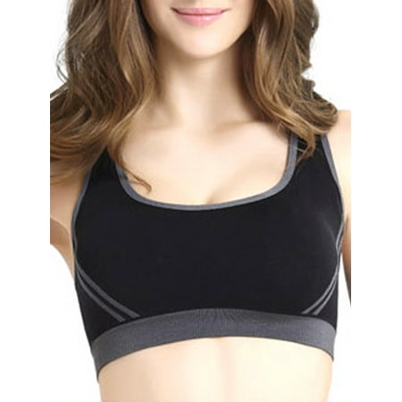 LilyLLL Womens High Impact Sport Yoga Bra Seamless Padded Tank Crop Top