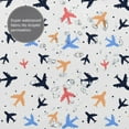 thumbnail image 5 of YFYANG Waterproof Bathroom Shower Curtain, Aircraft Graffiti Shower Curtain Set with Hooks, Home Bathroom Tub Decor - 72 "x72", Iron Hooks, 5 of 6
