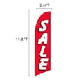 thumbnail image 6 of Vispronet Premium Sale Red and White Feather Flag, 13ft, Cross Base, 6 of 6