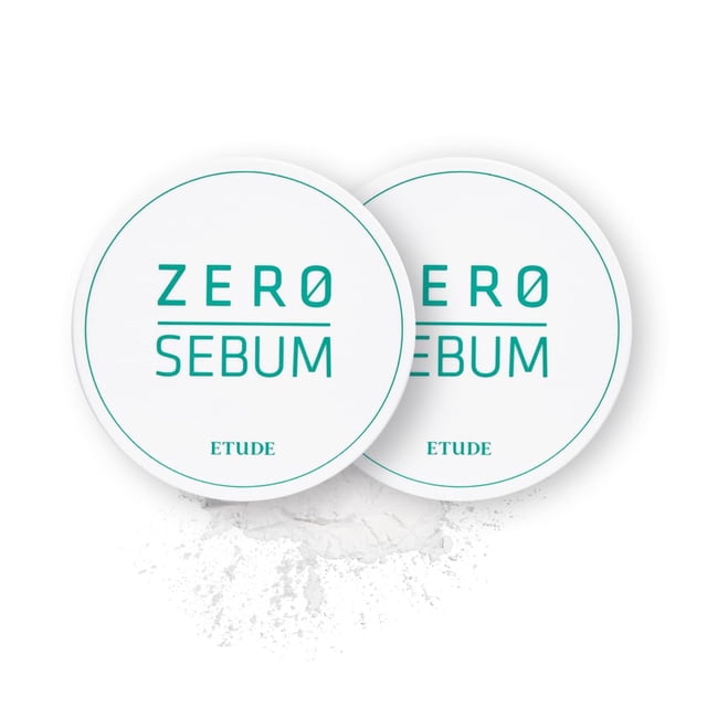 Polvo secante Duo Set ETUDE Zero Sebum, 4 g x 2, ligero