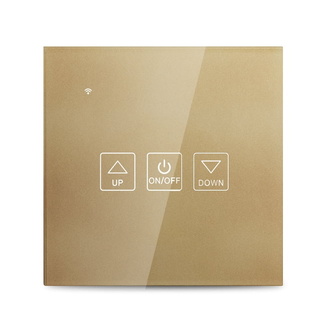 Gradateur Intelligent Wi-Fi Switch Panneau en Verre Commande Vocale Compatible avec Alexa Google Home Application Contrôle Fonction de Minuterie Partage Intelligent Lumière Intelligente Switch Prise Murale