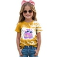 thumbnail image 2 of CAUYDY Kids Halloween Shirt Boys Girls Cute Pumpkin T Shirt Ghost Tee Fall Toddlers Halloween Short Sleeve Tops(Yellow,18-24 M), 2 of 4