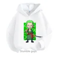thumbnail image 3 of Sudadera con capucha de Anime One Pieces, ropa para niños, ropa para primavera y otoño para niñas, sudadera con dibujos animados de Luffy Zoro, traje para adolescentes, camisetas con capucha de Sonic, 3 of 5