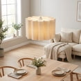 thumbnail image 3 of LittleGlovo Retro Atmosphere CreamFabric Chandelier Wabi-sabi Home decor Pendant Light, 3 of 16