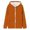 Orange, variant on Girls Long Sleeve Tops Hooded Zip Up Sweatshirt Casual Fall Jacket for Teen Youth Stylish Outerwear for Transitioning Seasons