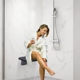 thumbnail image 5 of 14" Folding Shower Seat Wall Mounted Bench Modern Bathroom Shower Stool 440LBS, 5 of 24