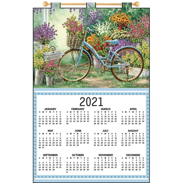 Mary Maxim Bicycle Calendar 2021 Felt Calendar