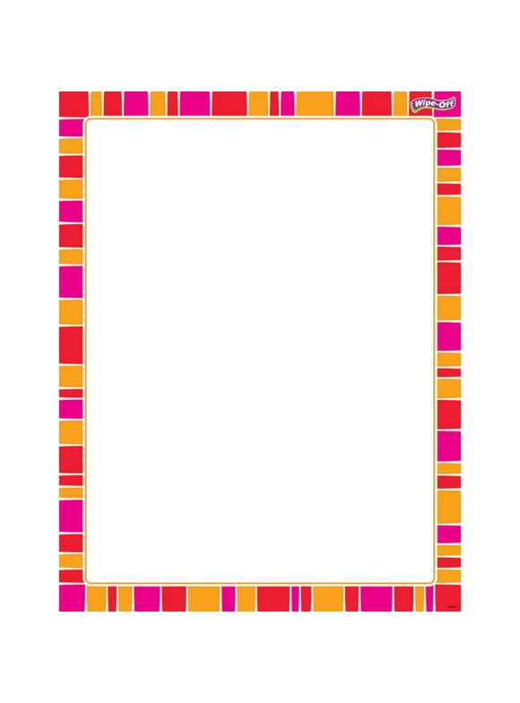 T-27346 - Stripe-tacular Snazzy Red Wipe-Off Chart by Trend Enterprises Inc.